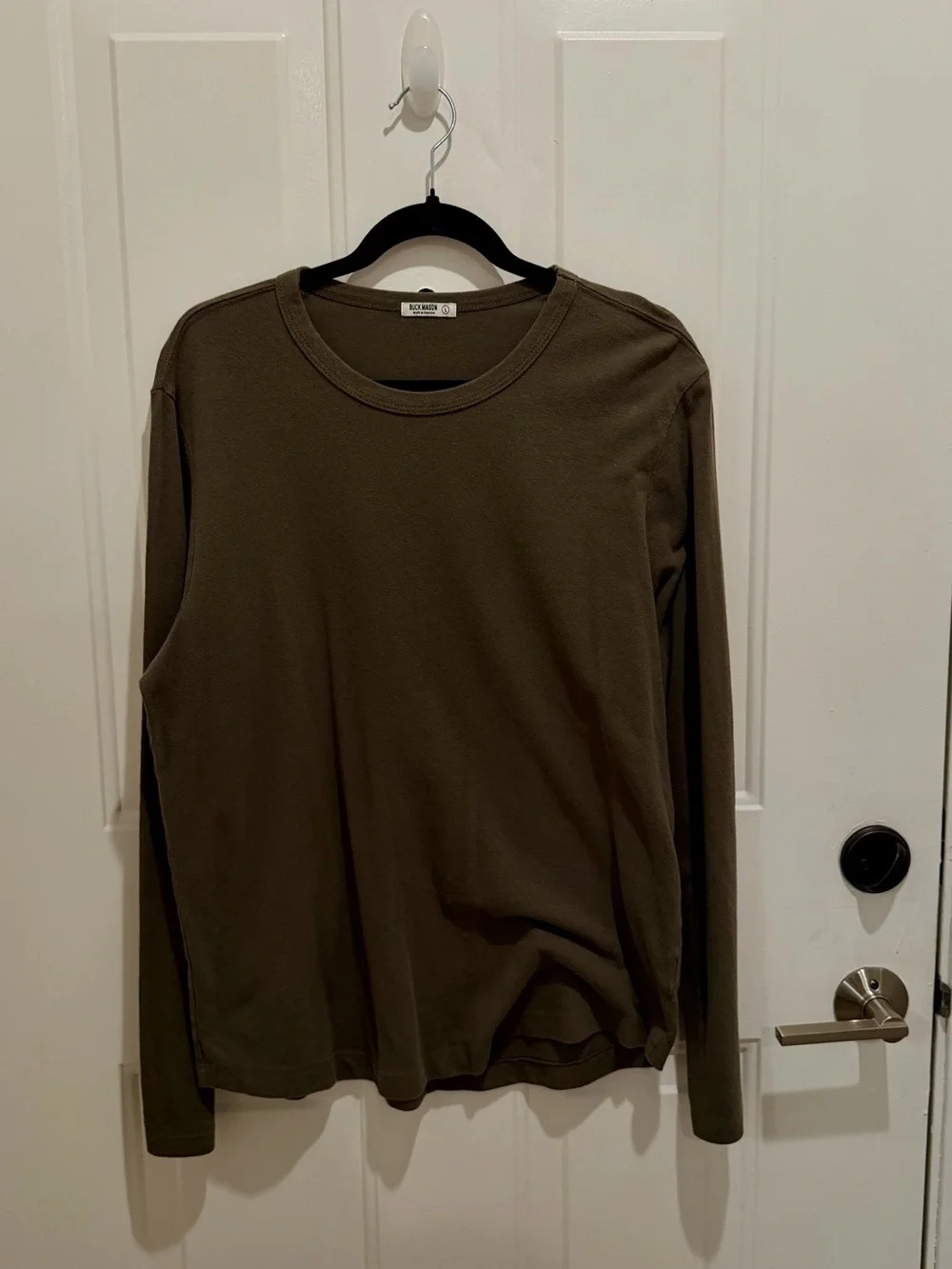 Buck mason Olive Long-Sleeve shirt Large